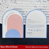 Arch Shape Display Cards for Handmade Press On Nails (MOQ=50)