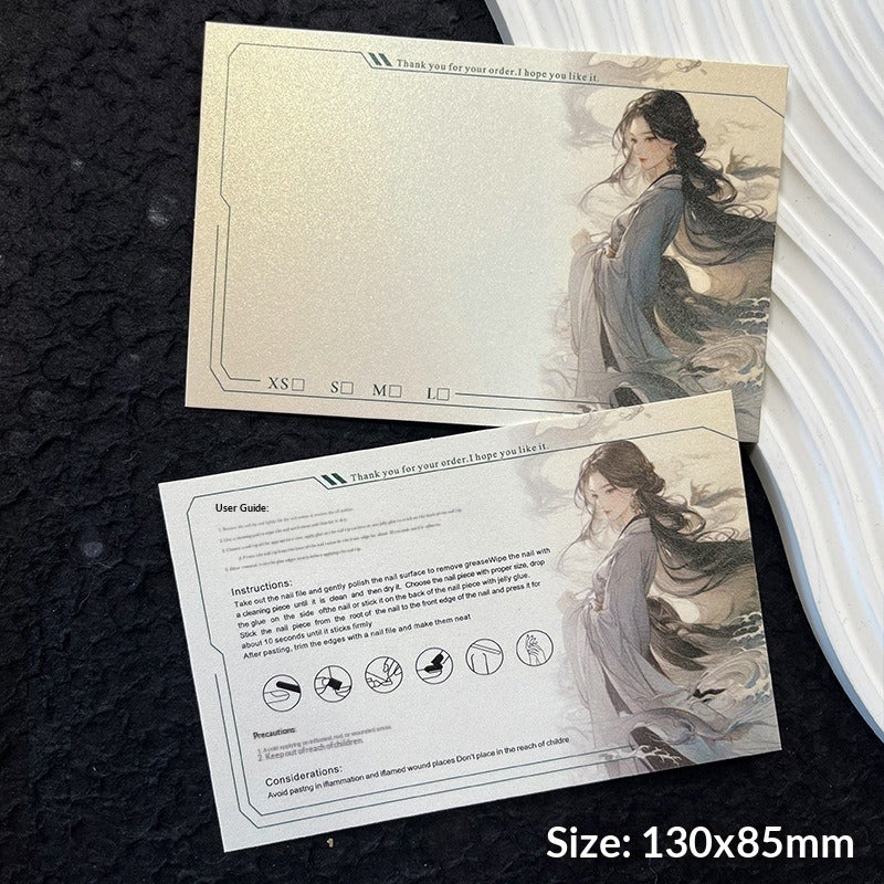 Horizontal Textured Press On Nail Display Cards (MOQ=50)