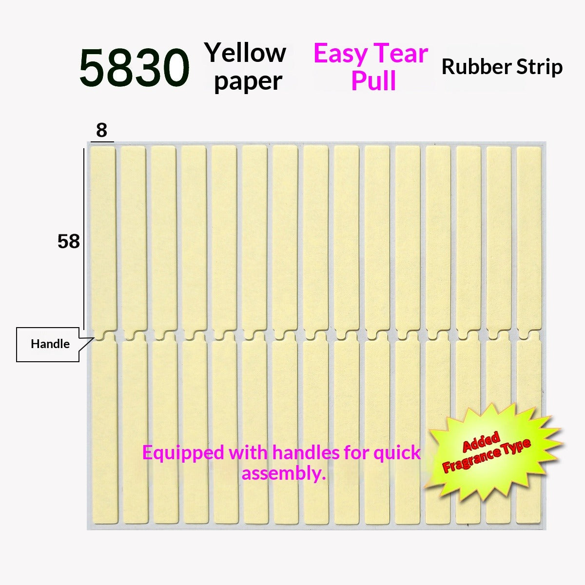 Crystal adhesive strips for press-on nail display cards