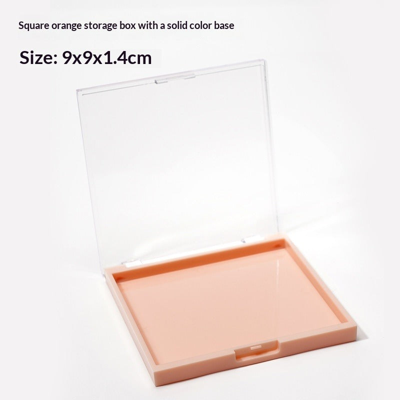 Clear Square Press On Nail Storage Display Box