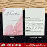 Art Texture Display Cards for Press On Nail Sets (MOQ=50)