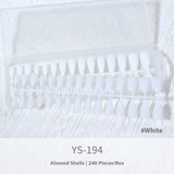 Nail Tips New nude matte, no-carving press on nails pads 240 pieces, boxed solid color seamless fake nail press on nails pads