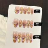 Gradient Pearl Nail Art Press‑On Set