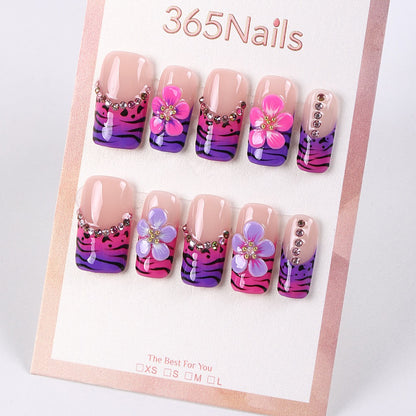 365Nails Neon Safari Blossom Press-On Nails