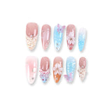 365Nails Sugary Pink-Blue Jelly Butterfly Blossom 3D Press-OnsSold in packs of 5. Minimum order: 1 pack (5 pcs). Quantity = number of packs. Qty 1 = 5 pcs
