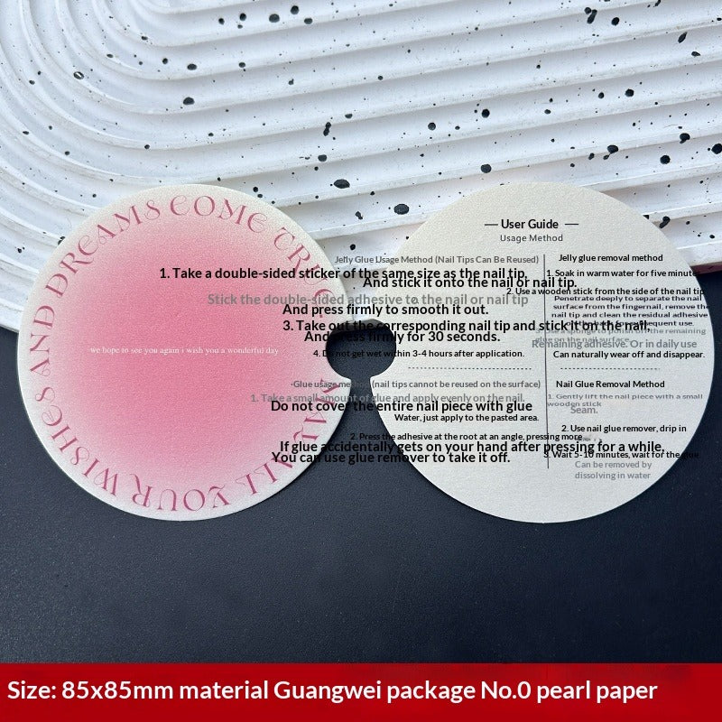 Classic White Display Cards for Press On Nail Sets (MOQ=50)