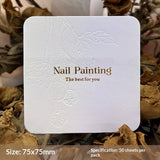 Embossed Cotton Paper Display Cards for Press On Nails (MOQ=50)