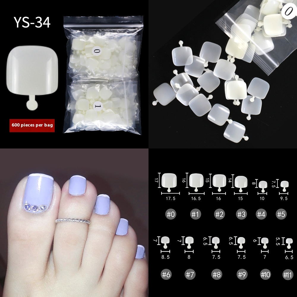 Nail Tips New French press on nails piece,  half sticker full sticker fake nail nail patch extended press on nails piece