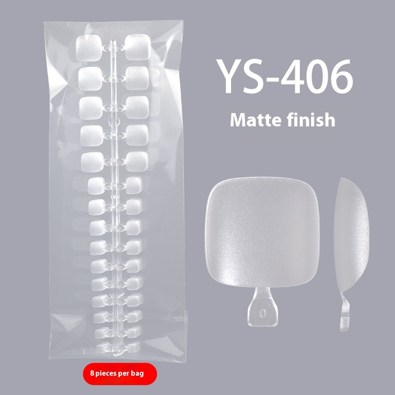 Nail Tips New toenail slices 600 pieces in a bag, transparent short toenail slices, all pasted with light and thin toenail nail slices