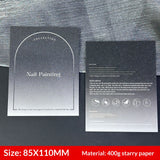 Galaxy Black Display Cards for Press On Nail Collections (MOQ=50)
