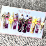 365nails: "Sweet Symphony" – 3D Floral & Character Handmade Coffin Nails