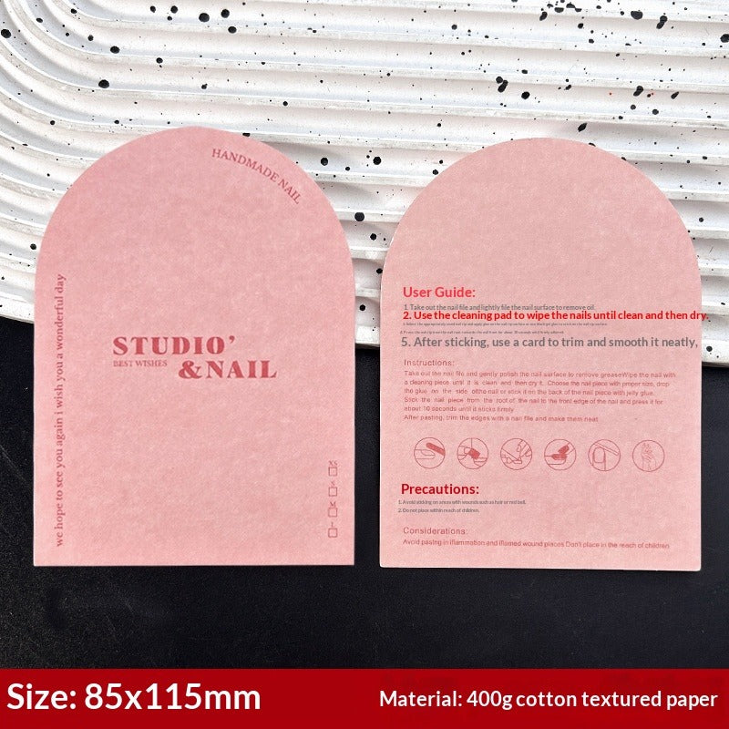 Arch Shape Display Cards for Handmade Press On Nails (MOQ=50)