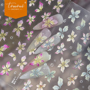 Watercolor Floral & Leaf – 5D Embossed Fresh Accent Set