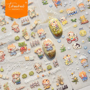 Forest Tea Party – Cute Nail Art Accent Set