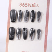Midnight Marble Galaxy Series Press-On Nails ( MOQ=5pcs )