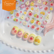 Watercolor Summer Fruits – 5D Embossed Fresh Accent Set