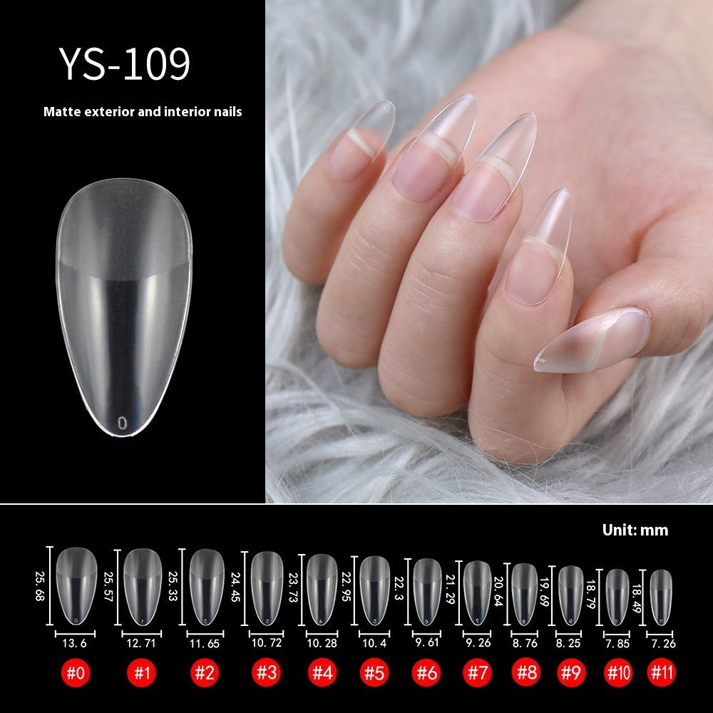 Nail Tips Nail pads are transparent and semi-matte, fully pasted, ultra-thin and non-marking (MOQ=3)