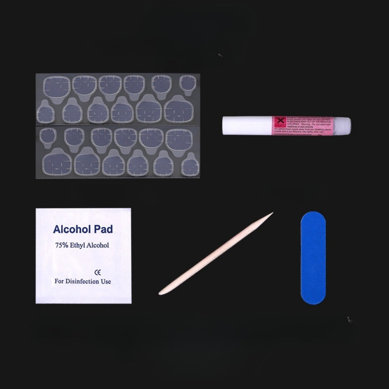 Nail Glue & Adhesive Tab Manicure Kit – 5-in-1 Professional Application Set