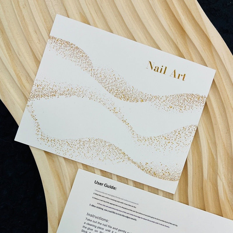 Horizontal Textured Press On Nail Display Cards (MOQ=50)