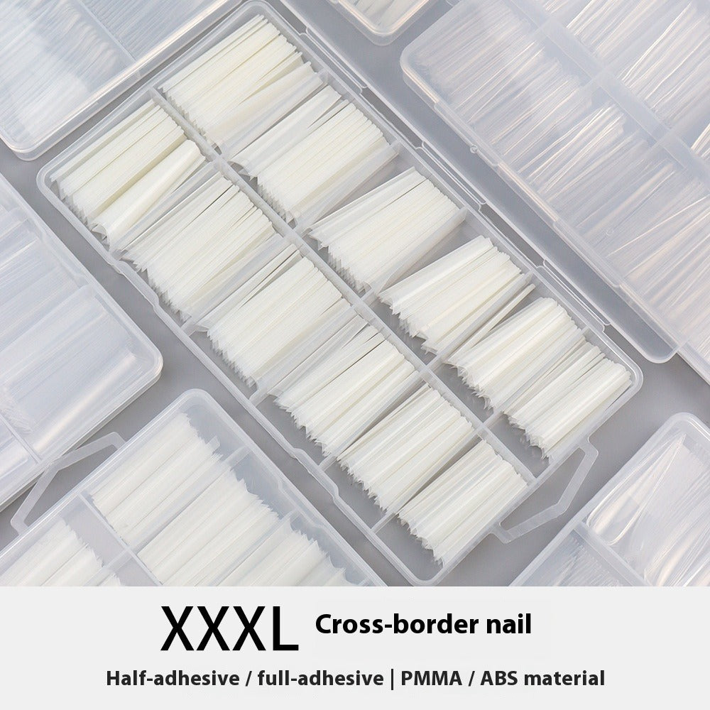 Nail Tips Extended press on nails pads Customized 240 pieces Boxed French super long fake nail processing nail pads