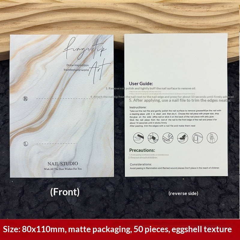 Custom Printed Display Cards for Press On Nail Packaging (MOQ=50)