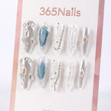 365Nails Crystal Jelly Long Stiletto Press On Nails in Silver with Chains and GemsSold in packs of 5. Minimum order: 1 pack (5 pcs). Quantity = number of packs. Qty 1 = 5 pcs