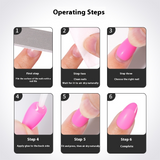 Nail Art Premium Sense Semi-Frosted French Almond Nail Short Removable Patch Fake Nail Finished press on nails