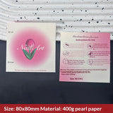 Classic White Display Cards for Press On Nail Sets (MOQ=50)