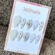 Starlit Porcelain - Celestial White Press-On Nails