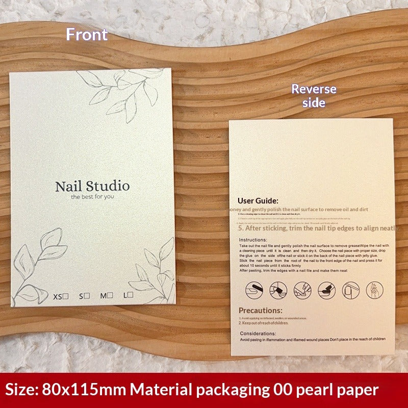 Custom Printed Display Cards for Press On Nail Packaging (MOQ=50)