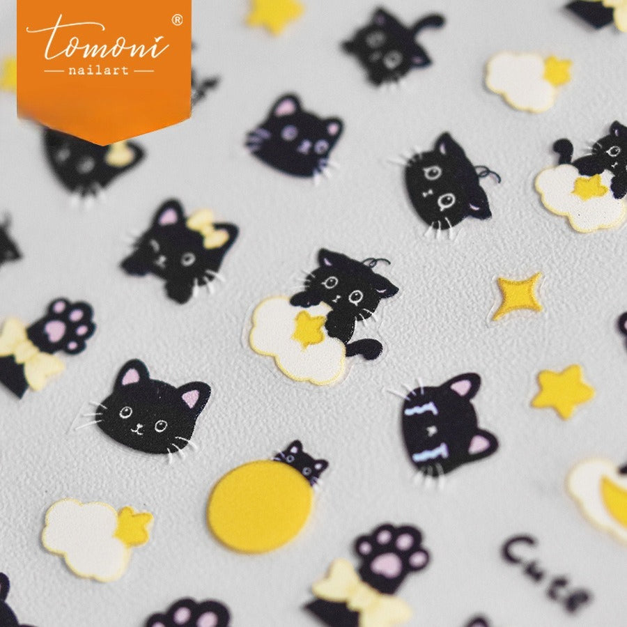 Cute Penguin Family – Sweet Cartoon Nail Art Stickers