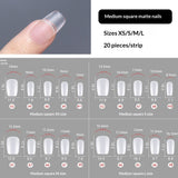 365nails Matte No-File Nail Tips | XS/S/M/L Sizes with Single-Size Refill Option