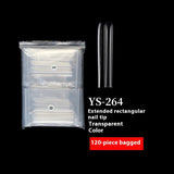 Nail Tips hot-selling ultra-rectangular nail pads,  new 120-piece square head full sticker fake nail lengthened nail pads