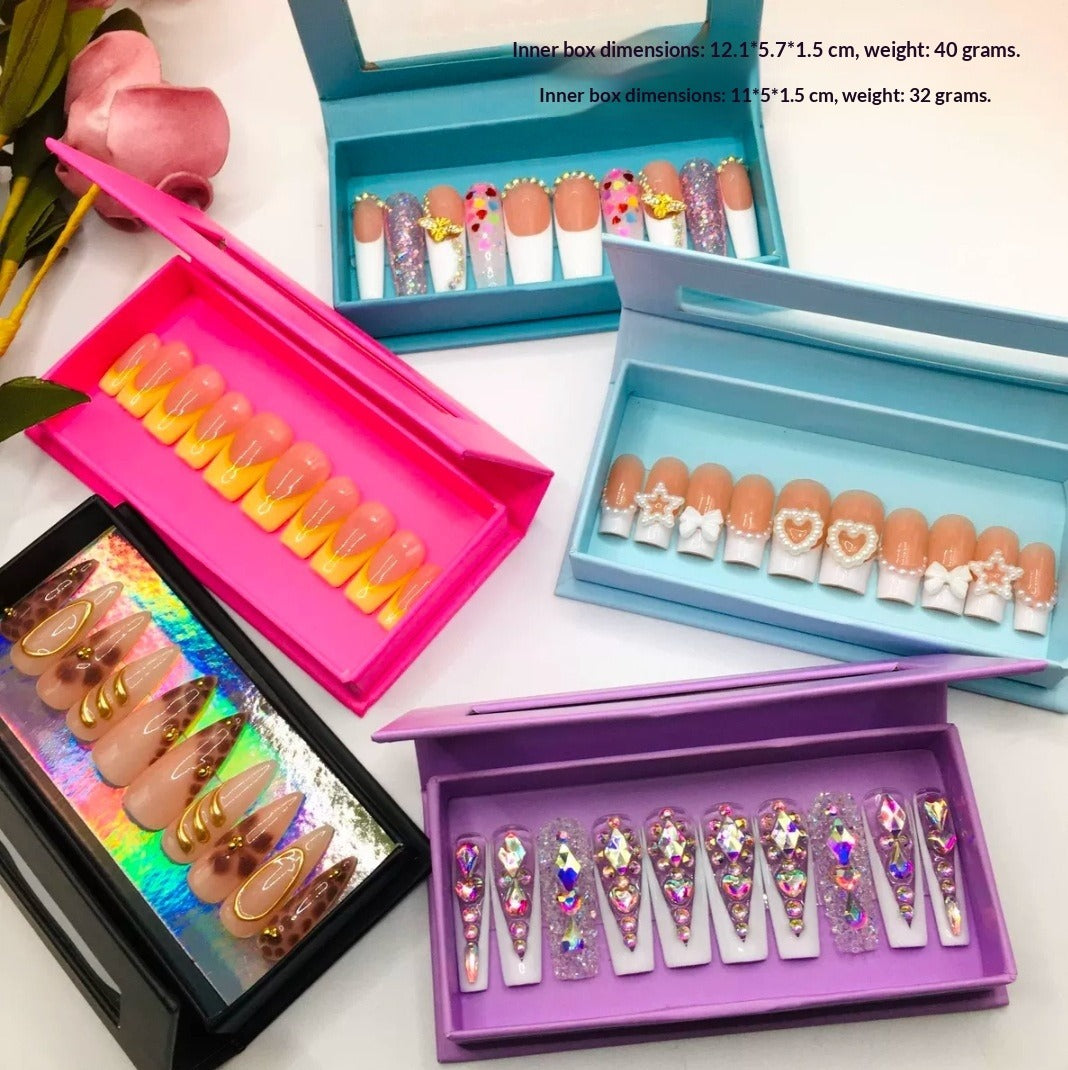Magnetic Press On Nail Storage Gift Box (MOQ=5)