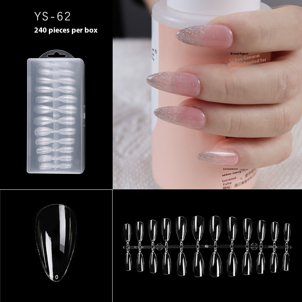 Short Clear Matte Soft Gel Nail Tips Mixed Shapes Set (MOQ=3)