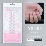 Nail Tips Sub-code nail pads, 100 pcs for press on nails pads, standard size wear-free full half stickers, matte trapezoidal square false nail pads