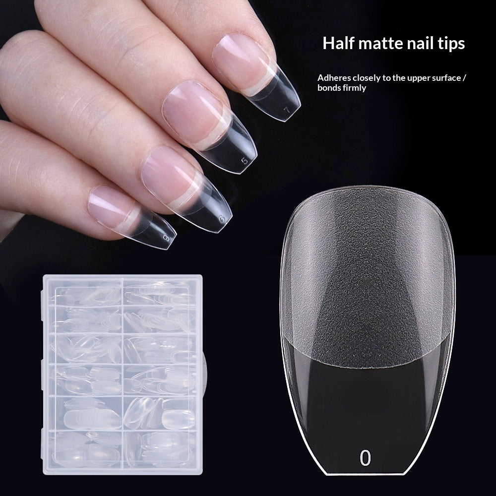 365nails Half-Matte Seamless Nail Tips | Multi-Shape Nail Extension Set (YS-101 to YS-402)