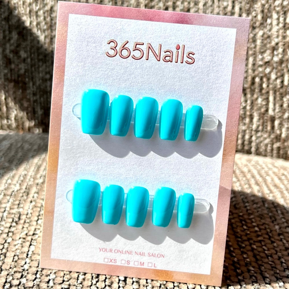 "20 Colors Mega Palette" - Premium Solid Handmade Nails (8 Shapes Available)