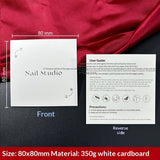 Press-On Nails Instruction Card High-end solid color nail card (MOQ:50 pieces)