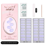 Semi-Cured Gel Nail Strips Pure Solid Glitter Glossy Design (MOQ=3)