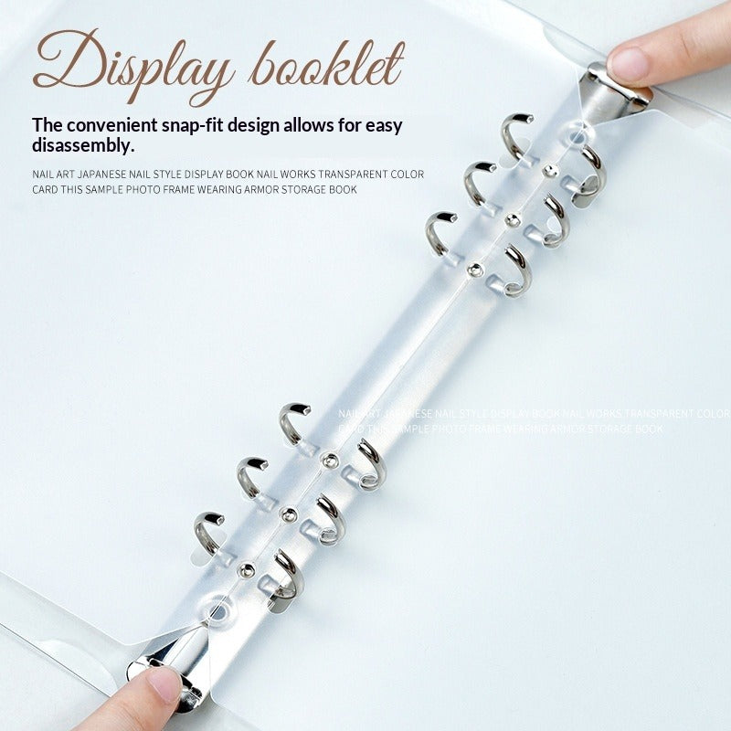 Clear Nail Art Display Album Organizer