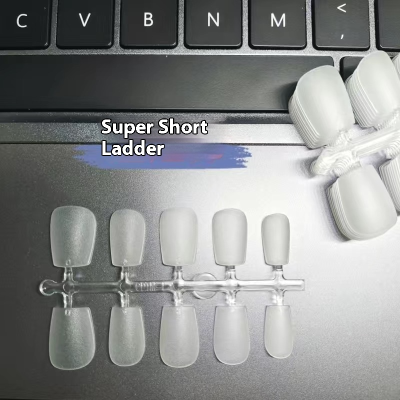 Puntas de uñas que se presionan sobre las almohadillas para uñas, sin tallado ni pulido, parches de uñas postizas ultrafinos y sin costuras, bolsas al por mayor de 300 piezas ｜ 365nails