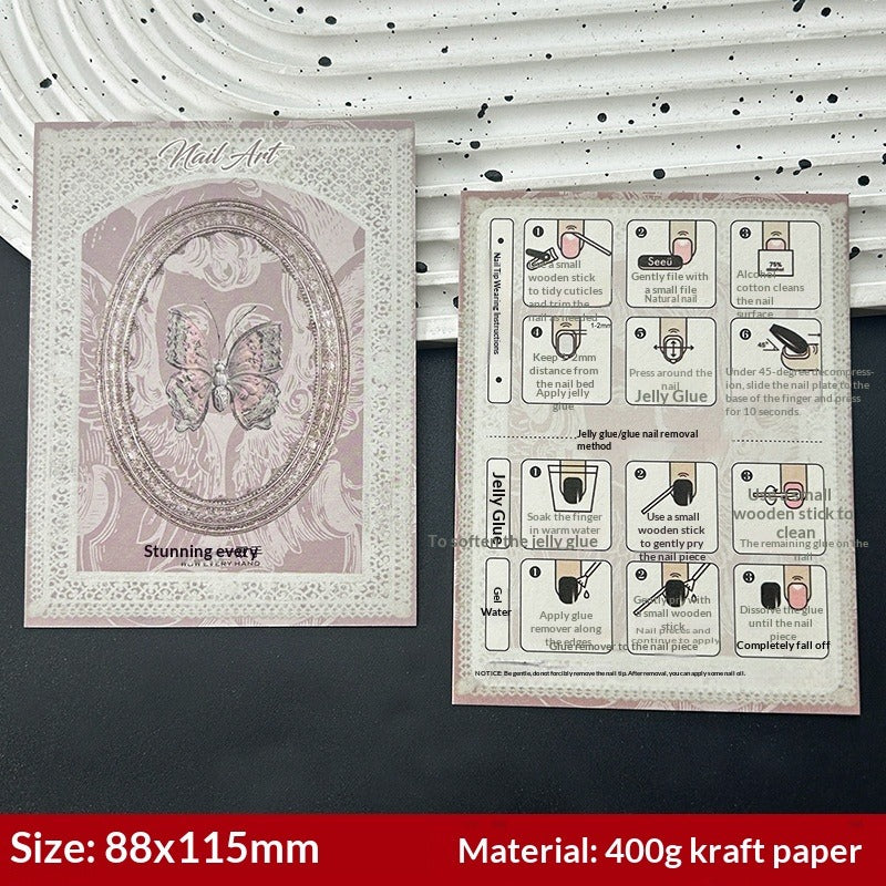 European Style Display Cards for Press On Nail Sets (MOQ=50)