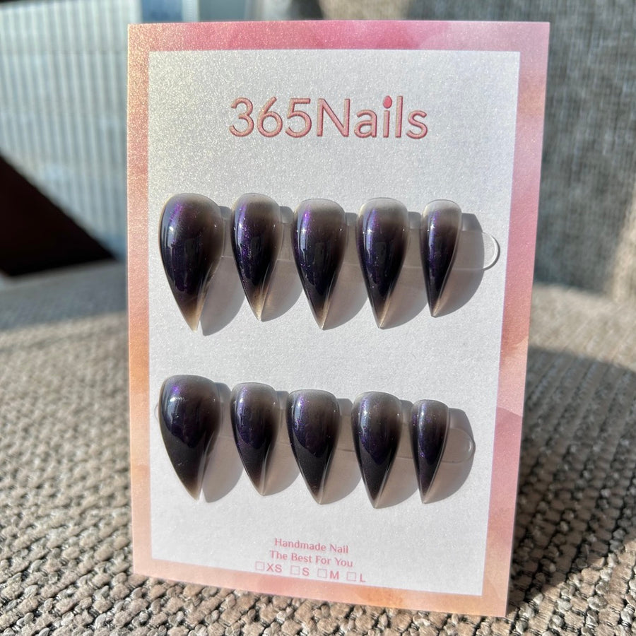 Phantom Purple Dragon Nails｜Void Magic & Dark Mysticism