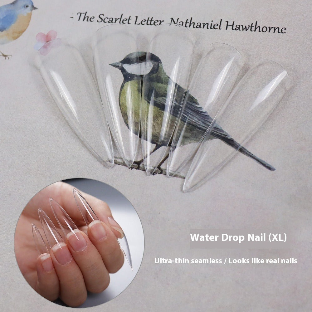 Nail Tips transparent press on nails piece XL nail piece 360 piece box light and thin full sticker ballet nail extended water drop nail piece