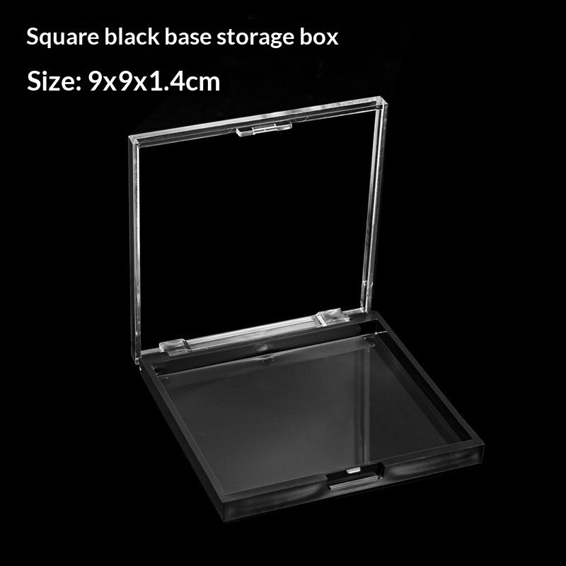 Clear Square Press On Nail Storage Display Box