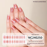 Semi-Cured Gel Nail Strips Floral Star Heart Cow-Print Mix Design (MOQ=3)
