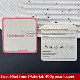 Square Minimal Display Cards for Handmade Press On Nails (MOQ=50)