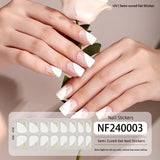 Semi-Cured Gel Nail Strips 3D Foil Gold Glossy Design (MOQ=3)