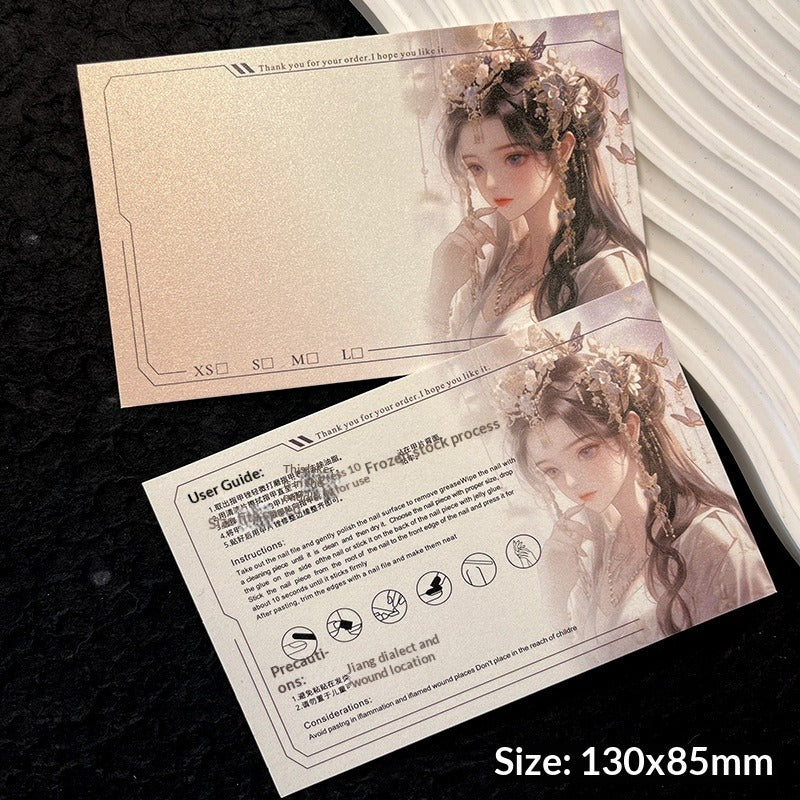 Horizontal Textured Press On Nail Display Cards (MOQ=50)